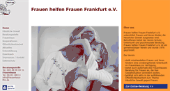 Desktop Screenshot of frauenhaus-ffm.de